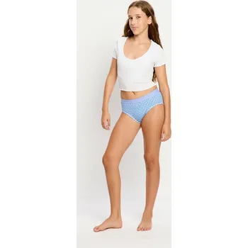 Menstruační kalhotky Dívčí menstruační kalhotky Modibodi Teen Hipster Boyleg Moderate Blueberry Gingham (DMKMTHBMGB) 16-18 let Možnost vrácení zboží ZDARMA do 120 dnů!