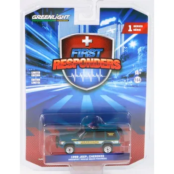 autíčko Jeep Cherokee 1998 First Responders Series 1:64 Jeep Cherokee - kovový model