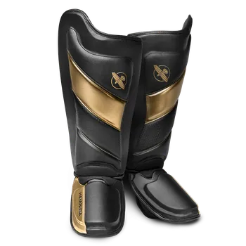 Chránič holeně pro bojový sport Chrániče holení Hayabusa T3 Striking Barva: Černo-zlatá, Velikost: XL