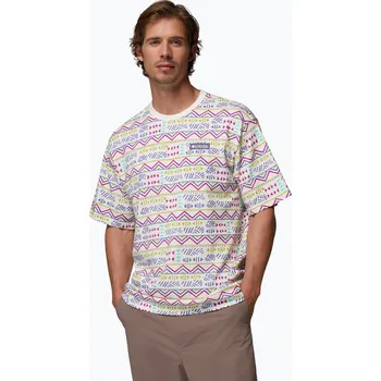 Pánské oblečení Pánské tričko Columbia CSC Heavyweight Printed Tee sea salt/horizons