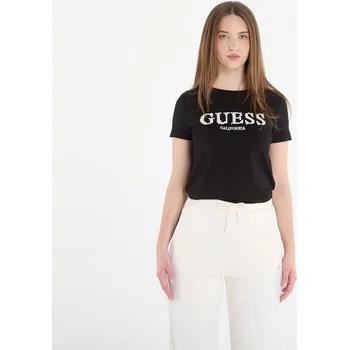 Dámské tričko Tričko GUESS Giuditta Cn Ss T-Shirt Jet Black XS