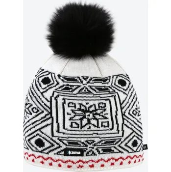 Pokrývka hlavy KAMA Andorra AO3 2026 merino čepice bílá uni