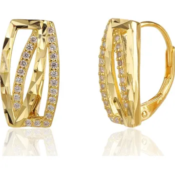 Náušnice Pozlacené stříbrné náušnice JVD SVLE3485XJ6GO00