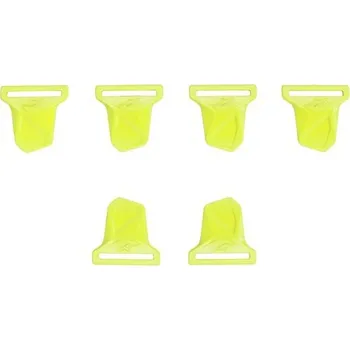 Auto-moto sada přezek pro chrániče kolen BIONIC-10 a 7 , ALPINESTARS (žluté fluo, sada 6 ks) 6952319-55-OS