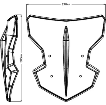 Plexi štít PUIG NEW GEN. SPORT 3879H kouřová 3879H