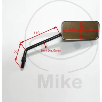 Zrcátko pro motocykl Zpětné zrcátko JMT ZR 4075 černá pravý 2H395414