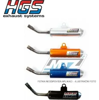 Výfuk pro motocykl Koncovka (tlumič) výfuku HGS - KTM 85SX / 18-24 + Husqvarna TC85 / 18-24 - stříbrná HGS-KTM.060-K