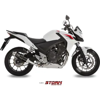 Auto-moto Koncovka výfuku STORM GP H.051.LXSB Černá ocel 74.H.051.LXSB