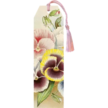 Záložka Knižní záložka Pastel Spring Pansy