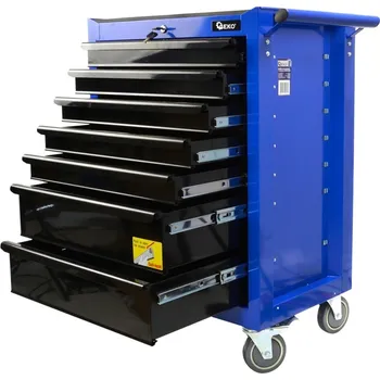 Dílenský vozík na nářadí, prázdný, 7 zásuvek, rozměry 765 x 460 x 995 mm