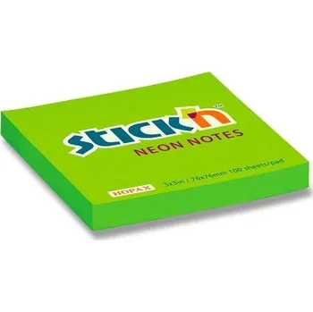 Samolepící bloček Samolepicí bloček Hopax Stick’n Notes 76 × 76 mm, 100 listů - zelený