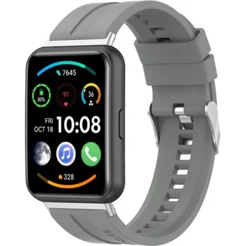 Ostatní příslušenství k chytrým hodinkám VSECHNONAMOBIL 45800 SILICONE Řemínek Huawei Watch Fit 2 šedý