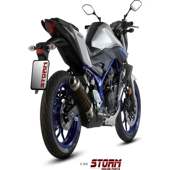 Auto-moto Koncovka výfuku STORM GP Y.055.LXSB Černá ocel 74.Y.055.LXSB