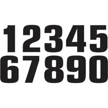TECNOSEL Race Number 1 20x13cm černá sada 3 ks 50V02/20/1