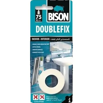 Lepicí páska Oboustranná lepicí páska Bison Double fix - 19 mm x 1,5 m