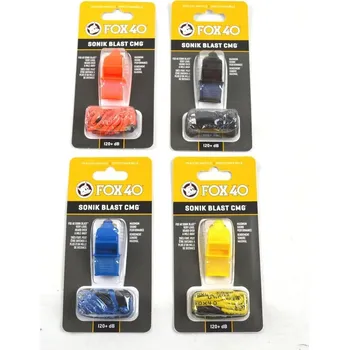 Píšťalka pro rozhodčího Píšťalka fox40 sonik blast cmg šňůrka žlutá