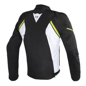 Moto bunda Textilní bunda Dainese AVRO D2 černo/bílo/neonově žlutá 2H1004679