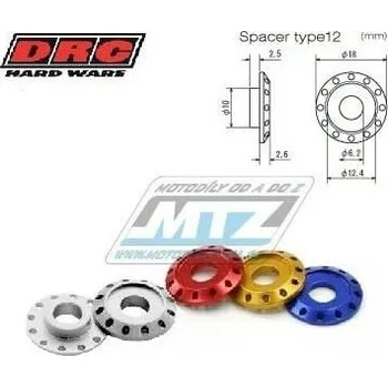 Auto-moto Podložka Alu ¤6 - DRC Aluminum Spacer Type12 (M6 18mm) - DRC D58-57-424 - červená DF5857424