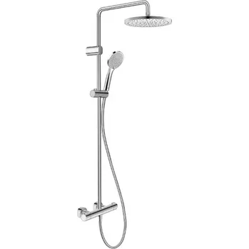 Sprchový set DURAVIT - Sprchy Sprchový set s termostatem, průměr 25 cm, 3 proudy, chrom TH4282008010
