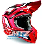 Přilba Progrip 3180 ABS - red/white - velikost M (Velikost: M) PG3180-130-M