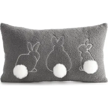 Povlak na polštářek Eurofirany Easter 37 povlak na polštář 30 x 50 cm tmavě šedý