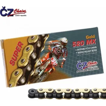 Řetězová sada pro motocykl Řetěz ČZ 520 MX 118 článků zlatý 2H44271637