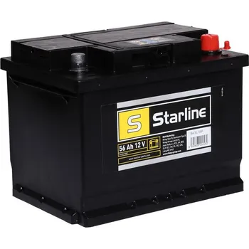 Autobaterie 56Ah P,s.p.480A, 12V, 242x175x190, STARLINE S BA SL 55P