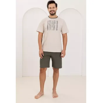 PÁNSKÉ PYŽAMO 500 BIG W/26 Béžová 2XL