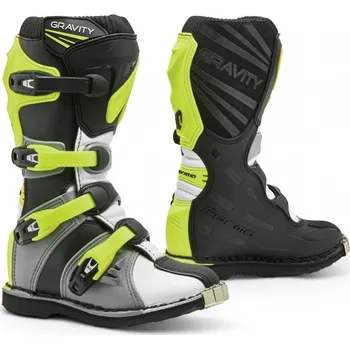Moto obuv Dětské moto boty FORMA GRAVITY šedo/bílo/neonově žluté 2H74485174