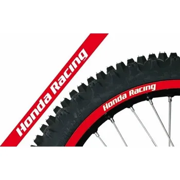 Auto-moto BLACKBIRD Replica Honda Racing Wheel Grafické nálepky Červená Universal 5068R/60