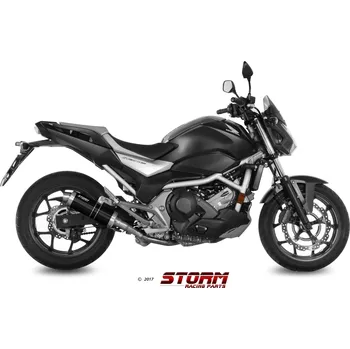 Auto-moto Koncovka výfuku STORM GP H.065.LXSB Černá ocel 74.H.065.LXSB