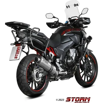 Auto-moto Koncovka výfuku STORM OVAL A.017.LX2 Nerez A.017.LX2