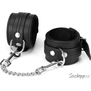 Pouta na ruce z recyklované kůže Black Bond