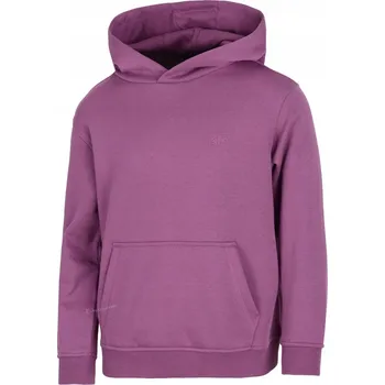 Chlapecká mikina 4F ZATEPLENÁ DÍVČÍ JUNIORSKÁ MIKINA KLOKANKA S KAPUCÍ / vel 152