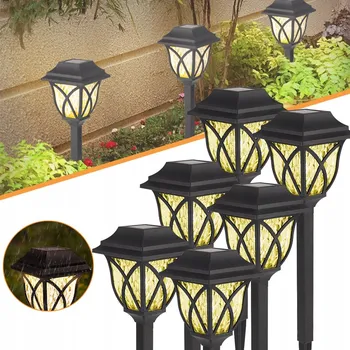 Venkovní osvětlení Venkovní solární lampy do zahrady, 6 Kusů solárních LED lamp do zahrady
