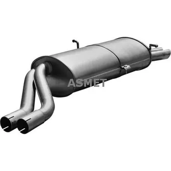 Tlumič výfuku Zadní tlumič výfuku ASMET 12.040