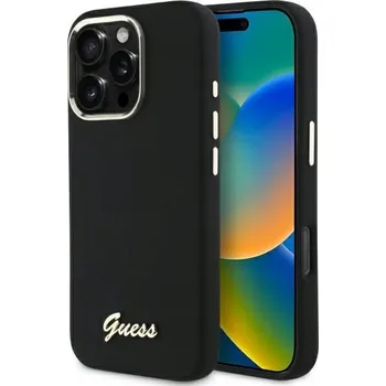Pouzdro na mobilní telefon Zadní Kryt Guess pro Apple iPhone 16 Pro, černý