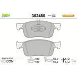 Sada brzdových destiček, kotoučová brzda VALEO 302480