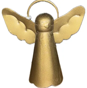 Vánoční dekorace blokker Zvonek anděl zlatý Nové zboží