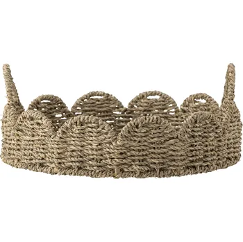 Bloomingville Servírovací podnos Brea Nature Seagrass Ø 35 cm