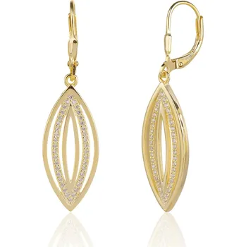 Náušnice Pozlacené stříbrné visací náušnice JVD SVLE3489XJ6GO00