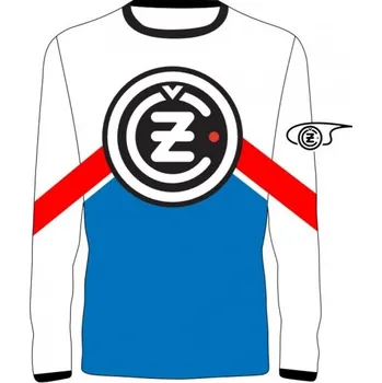 Moto dres Dres ČZ LOGO Retro bílo/červeno/modrý 19108 2H7399308