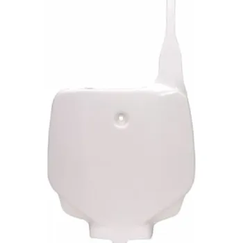 FRT#PLATE KX85 14-18 WHT KA04730#047