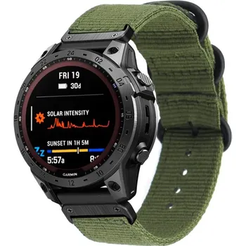 Ostatní příslušenství k chytrým hodinkám VSECHNONAMOBIL 54880 NYLON Řemínek pro Garmin Fenix 7 zelený