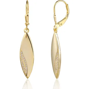 Náušnice Pozlacené stříbrné visací náušnice JVD SVLE3497XJ6GO00