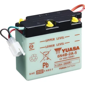 Auto-moto baterie Konvenční 6V akumulátor bez kyseliny YUASA 6N4B-2A-5 101894