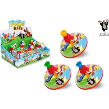 Hračka pro nejmenší Káča točící Krtek plast/kov průměr 10cm 3 barvy