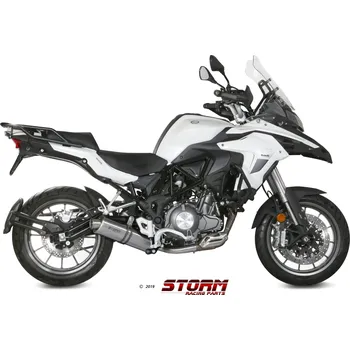Auto-moto Koncovka výfuku STORM OVAL E.003.LX1 Nerez BENELLI TRK 502 2017-2021