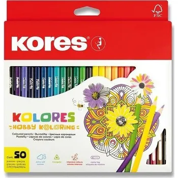 Pastelka Pastelky Kores Kolores Mandalas - 50 barev