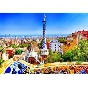 Puzzle Puzzle Bluebird Puzzle Park Güell, Barcelona, 1000 dílků + k objednávce puzzle zdarma